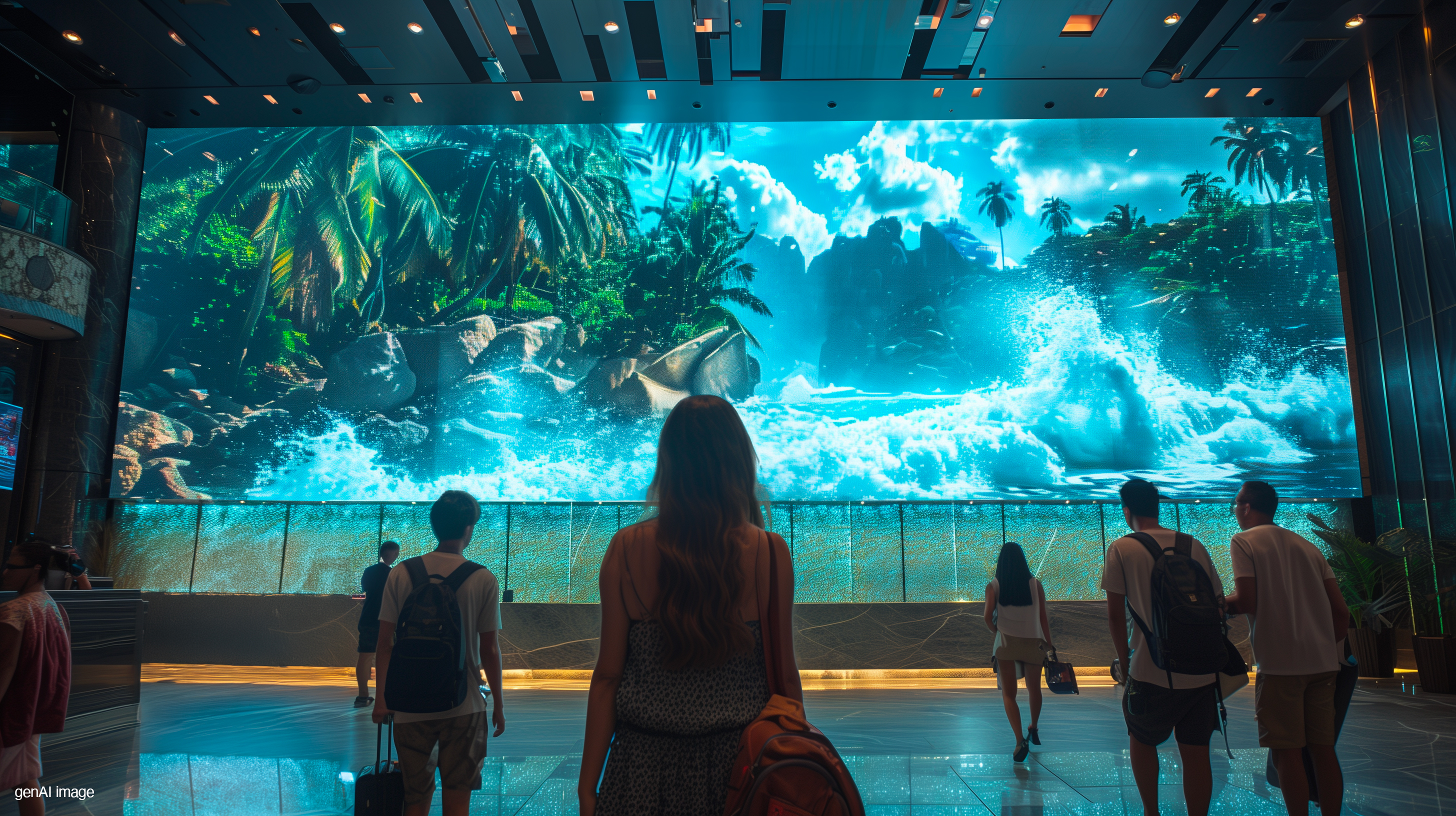 Great screen in lobby